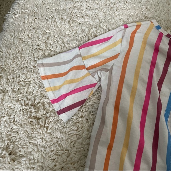 Rainbow open back crop top - Picture 3 of 3